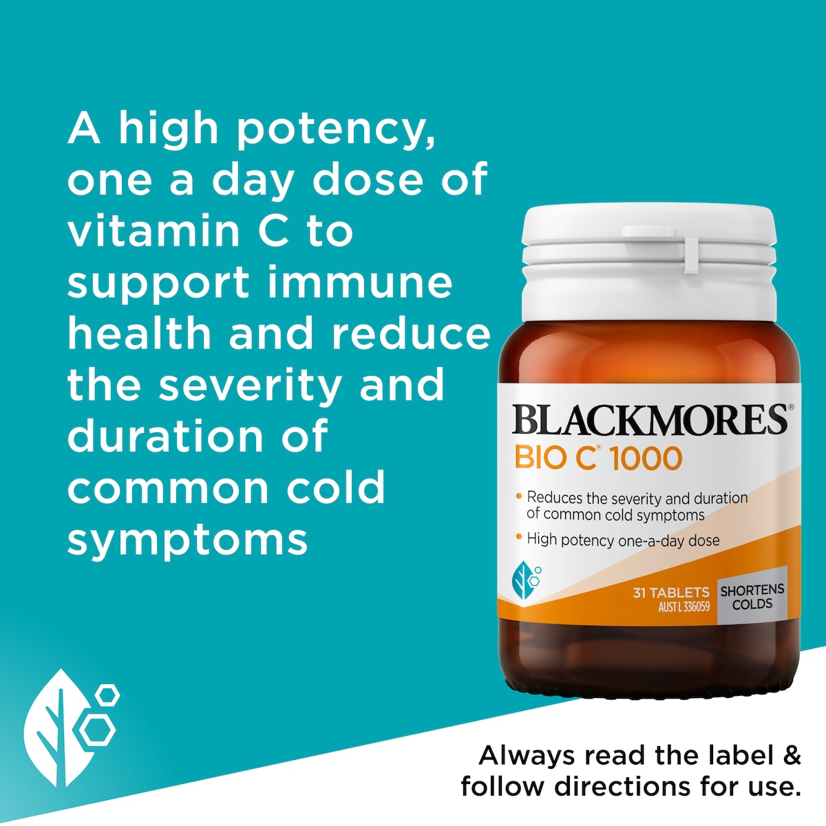 Blackmores Bio C 1000mg Vitamin C 31 Tablets