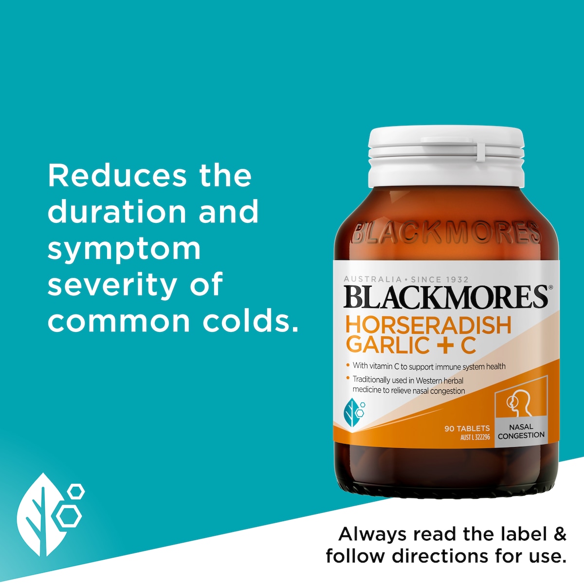 Blackmores Horseradish Garlic + C 90 Tablets