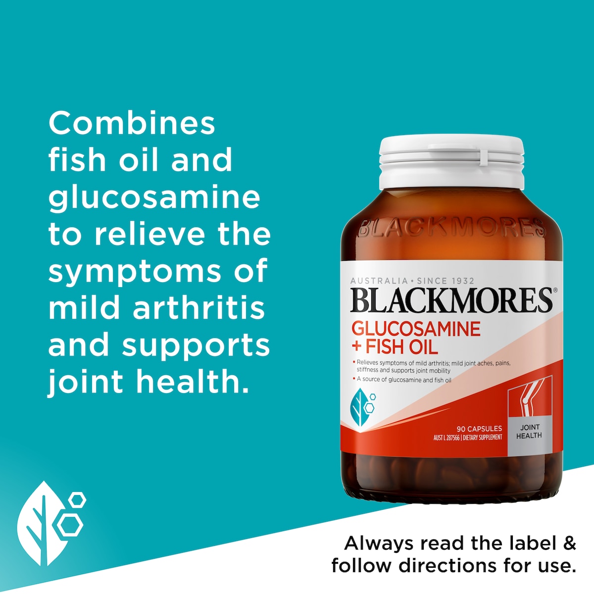 Blackmores Glucosamine + Fish Oil 90 Capsules