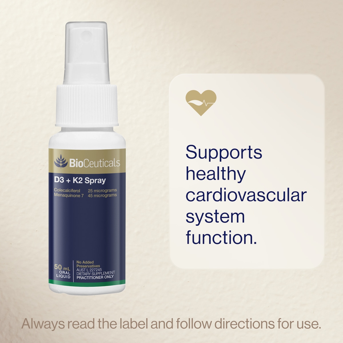 BioCeuticals D3 + K2 Spray 50ml