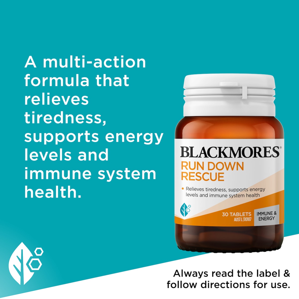 Blackmores Run Down Rescue 30 Tablets