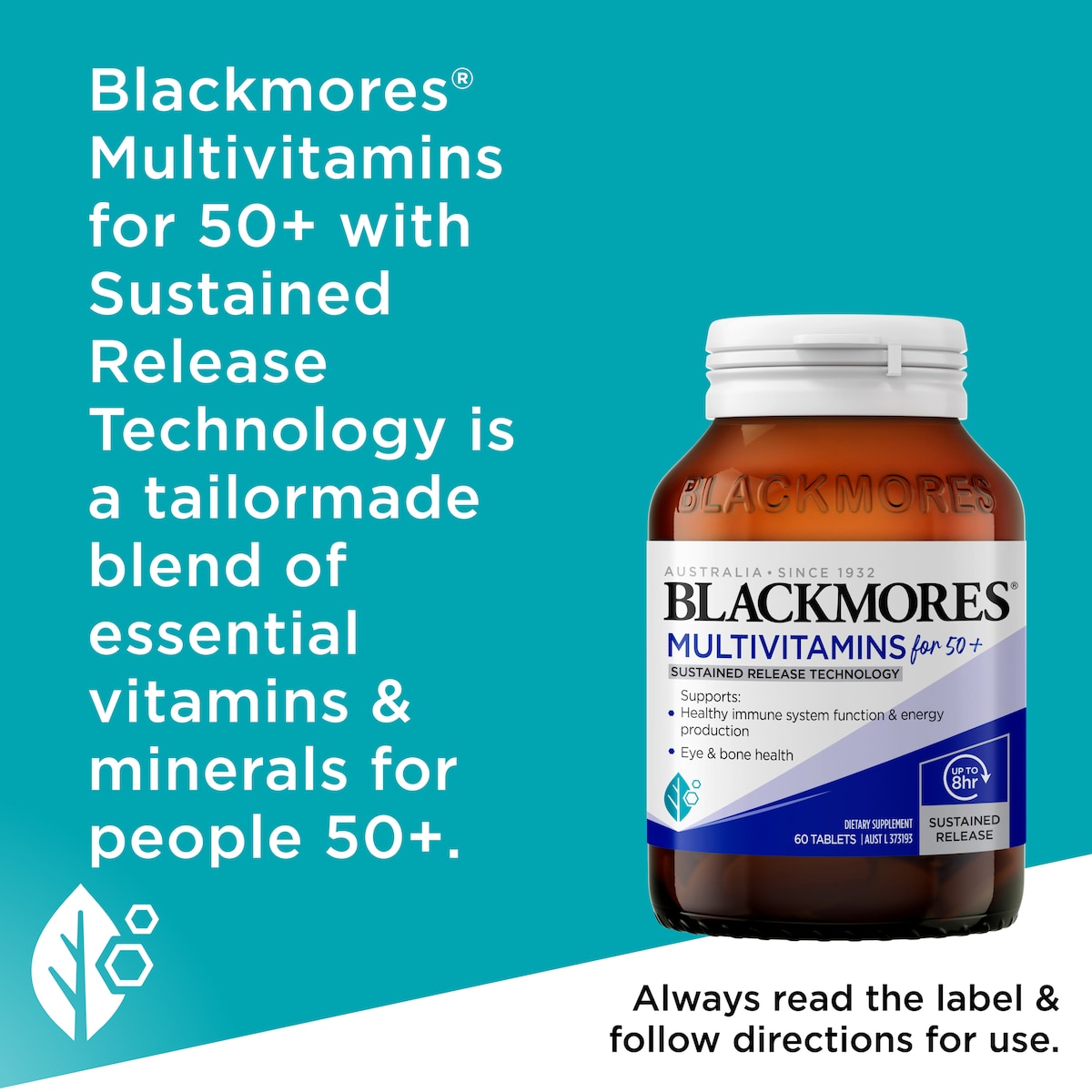 Blackmores Multivitamins for 50+ 60 Tablets