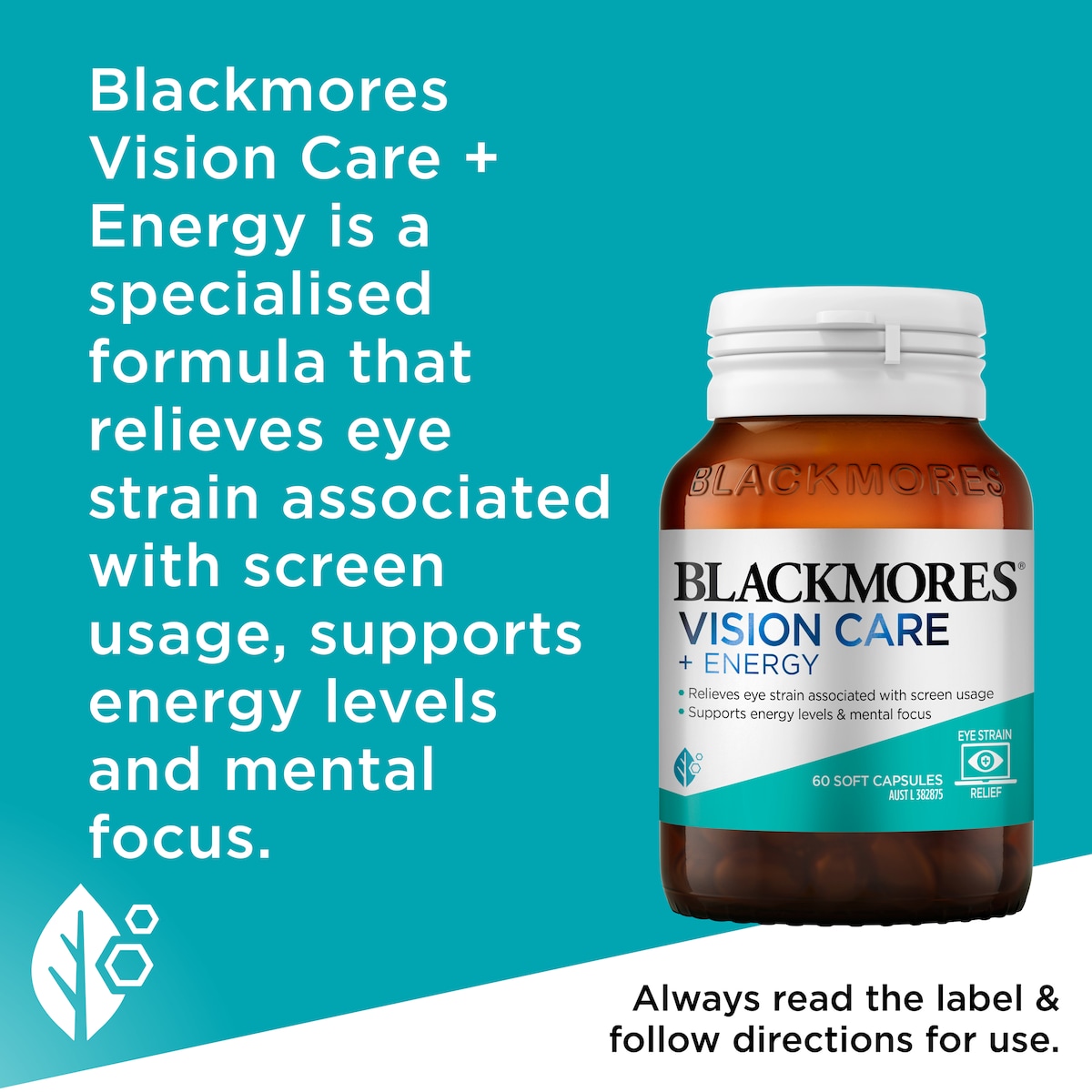 Blackmores Vision Care + Energy 60 Capsules