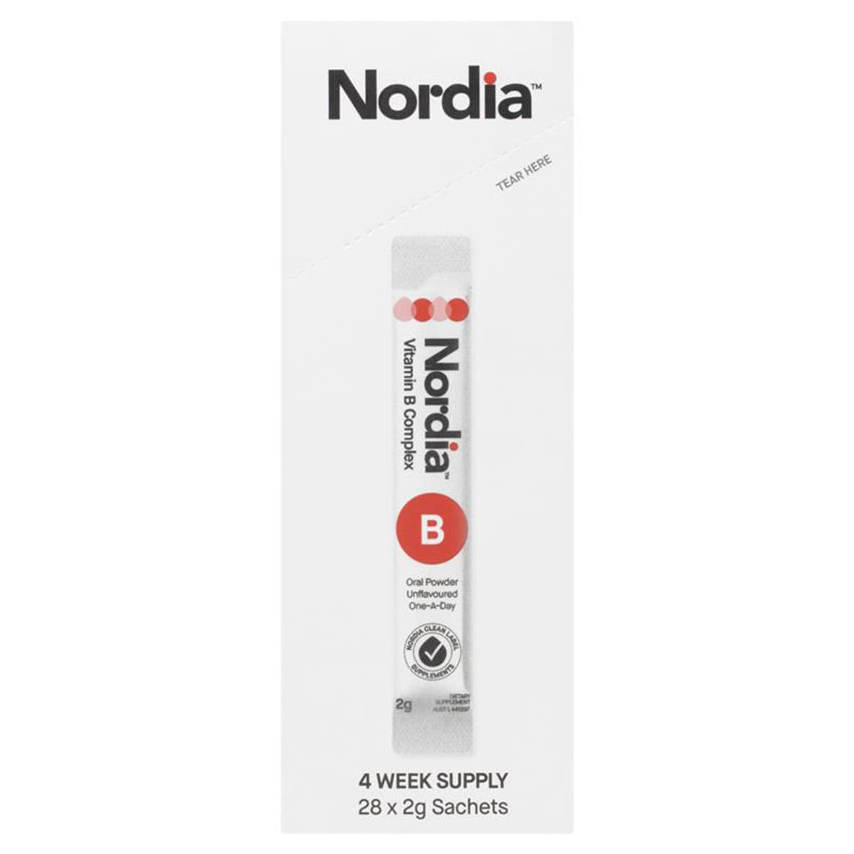 Nordia Vitamin B Complex Powder 28 Sachets