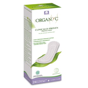 Organyc Panty Liners (Flat) - Light 24 Pack