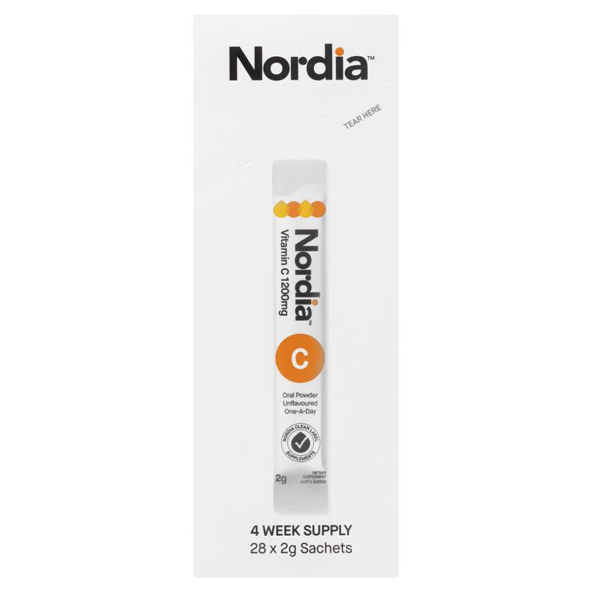 Nordia Vitamin C 1200mg Powder 28 Sachets