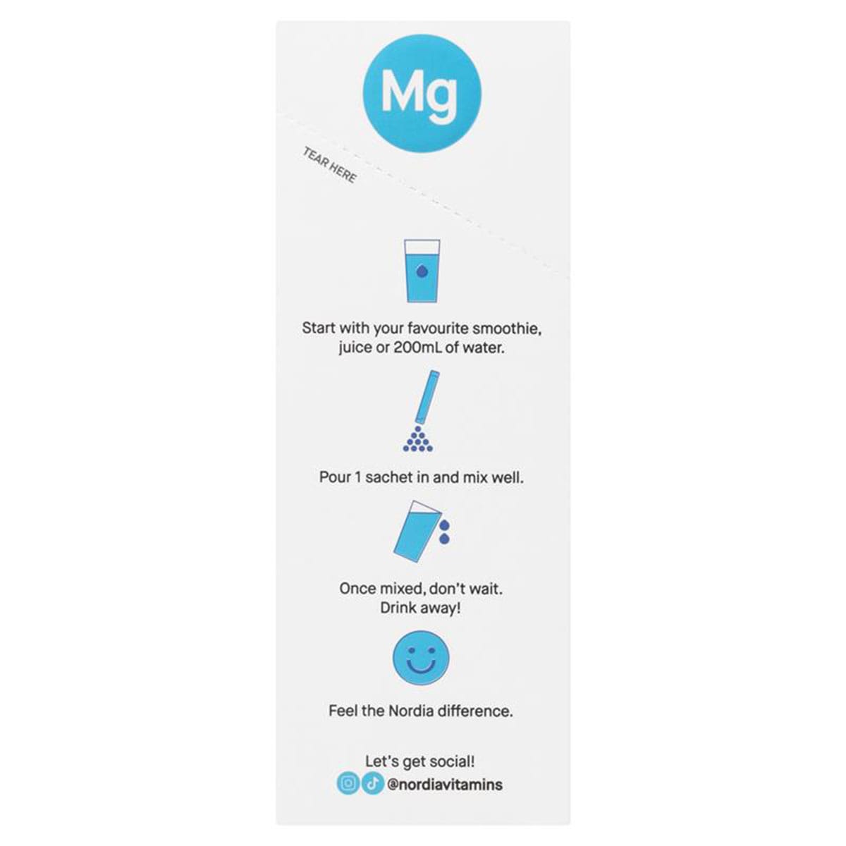 Nordia Magnesium 300mg Powder 28 Sachets