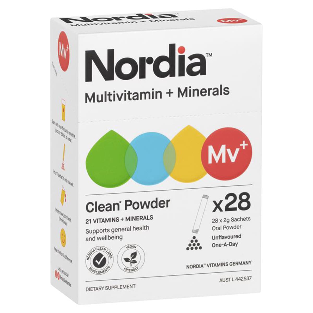 Nordia Multivitamin + Minerals Powder 28 Sachets