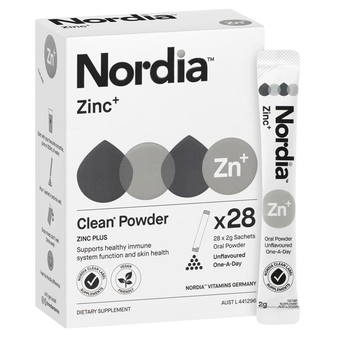 Nordia Zinc+ Powder 28 Sachets