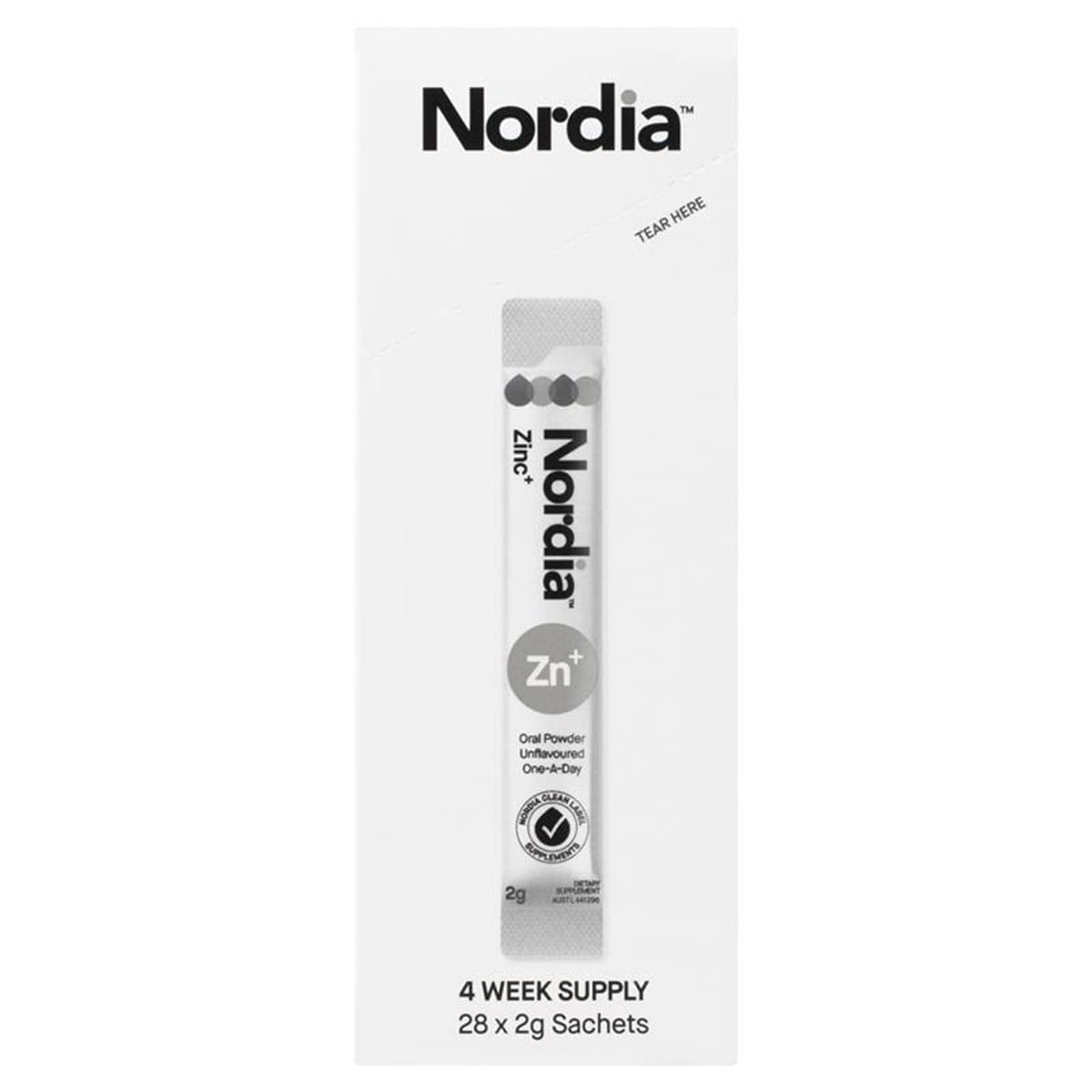 Nordia Zinc+ Powder 28 Sachets