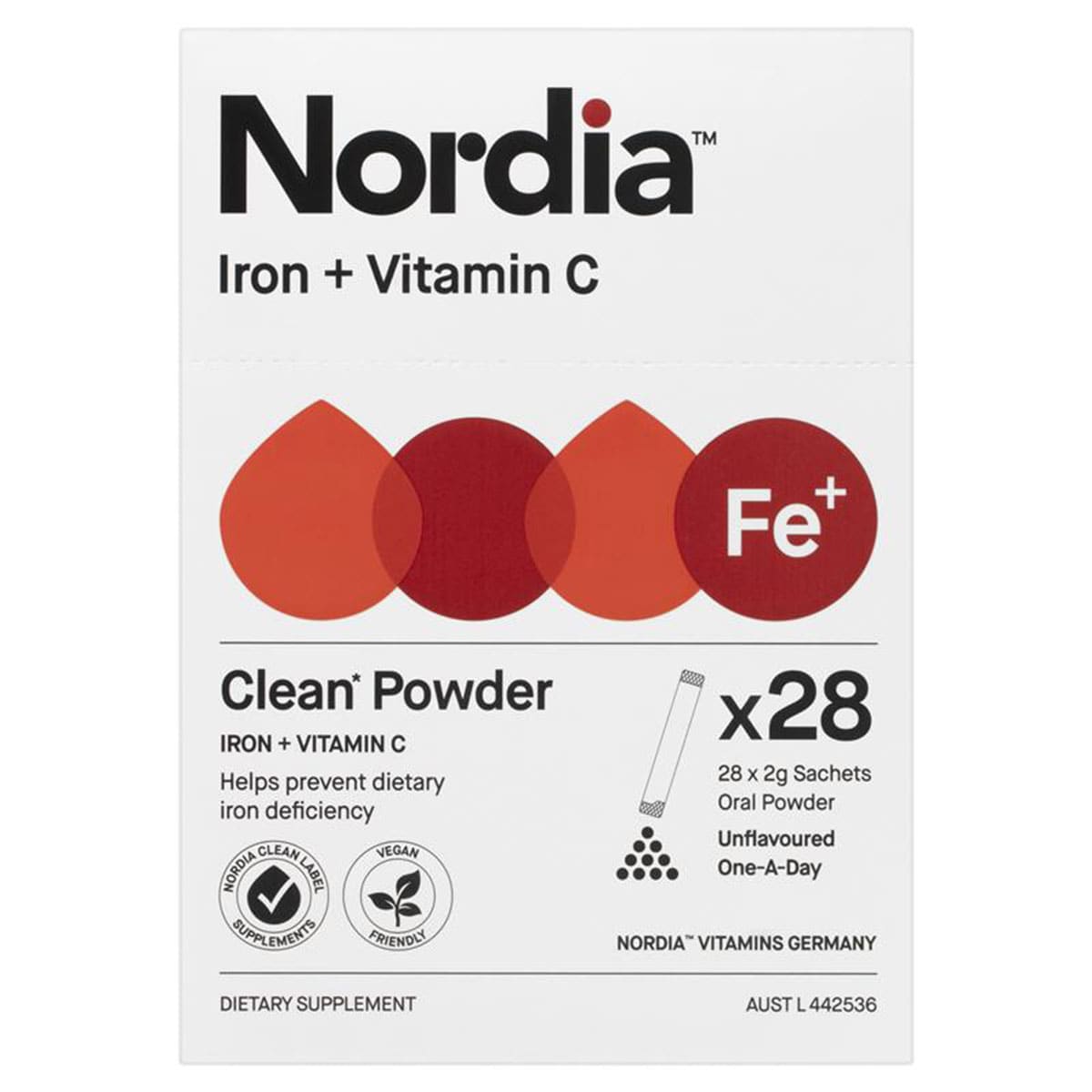 Nordia Iron + Vitamin C Powder 28 Sachets