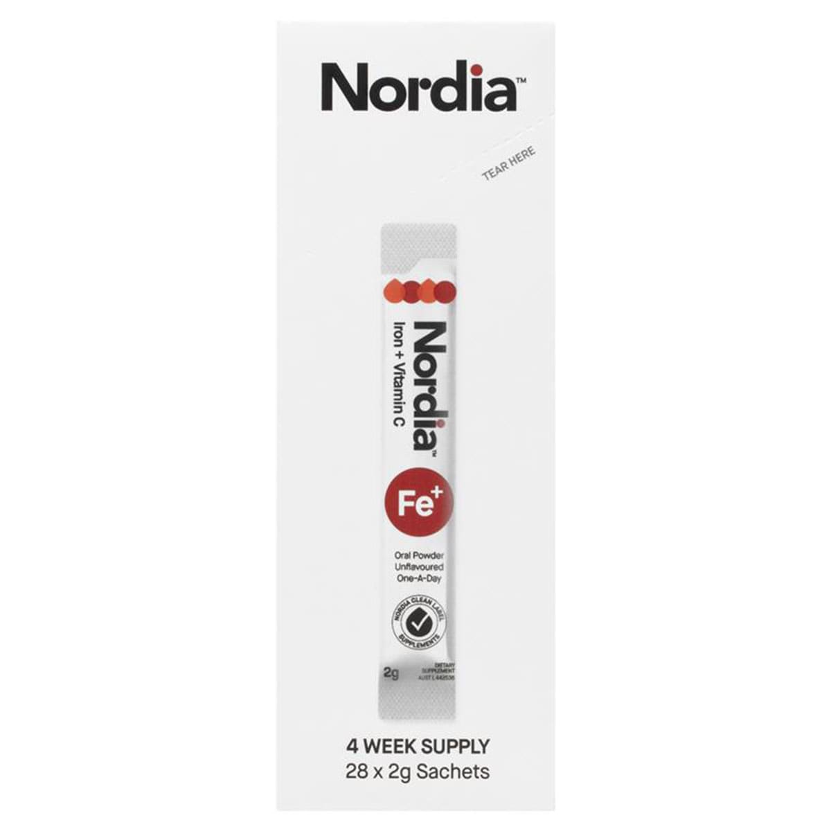 Nordia Iron + Vitamin C Powder 28 Sachets