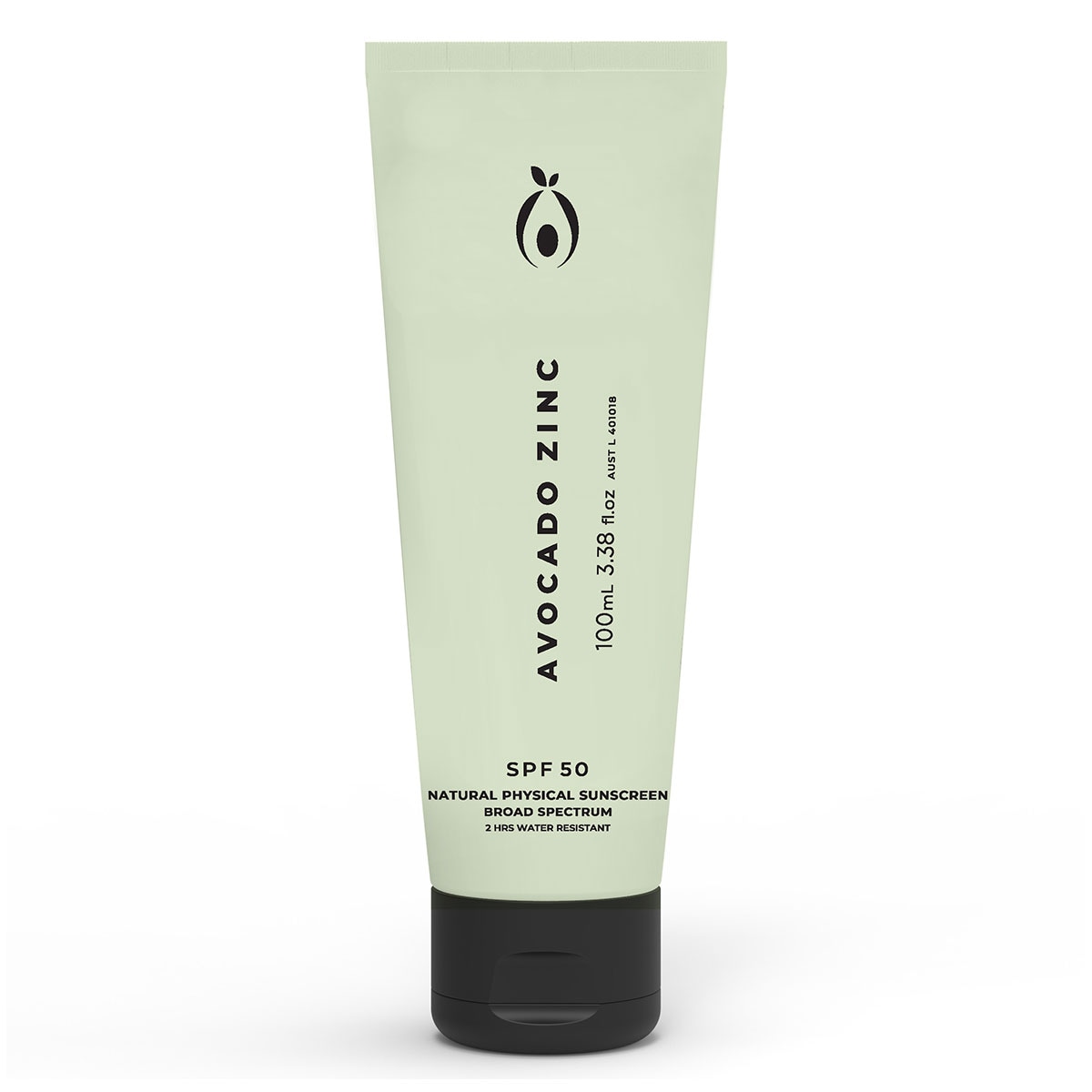 Avocado Zinc Natural Physical Sunscreen SPF50 100ml