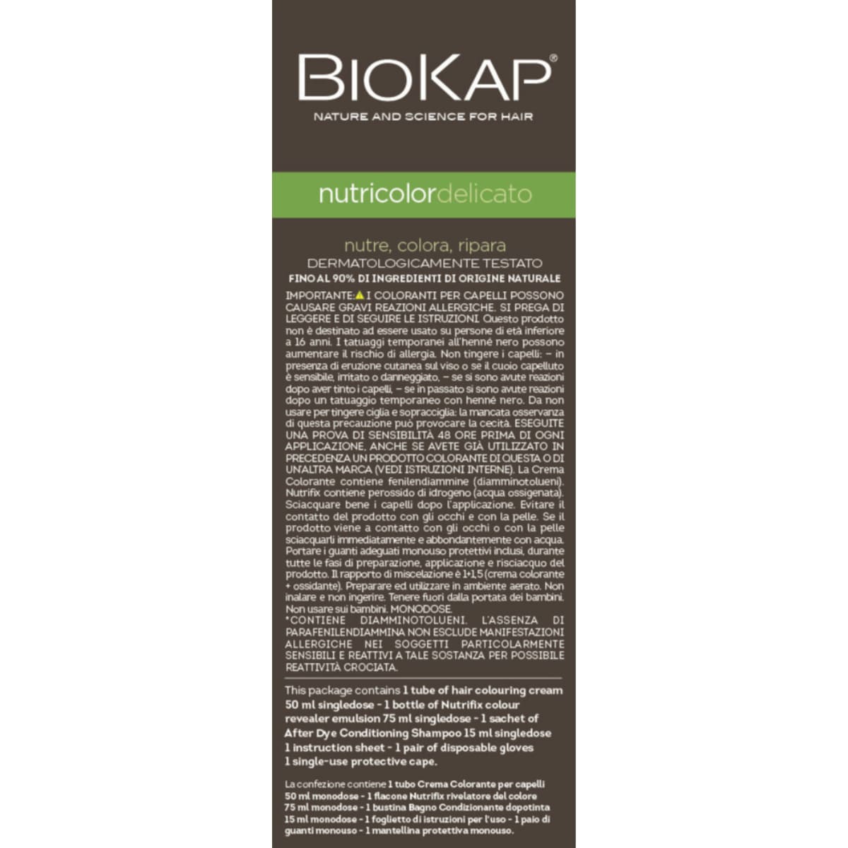 Biokap Nutricolor Delicato 1.0 Natural Black 140ml