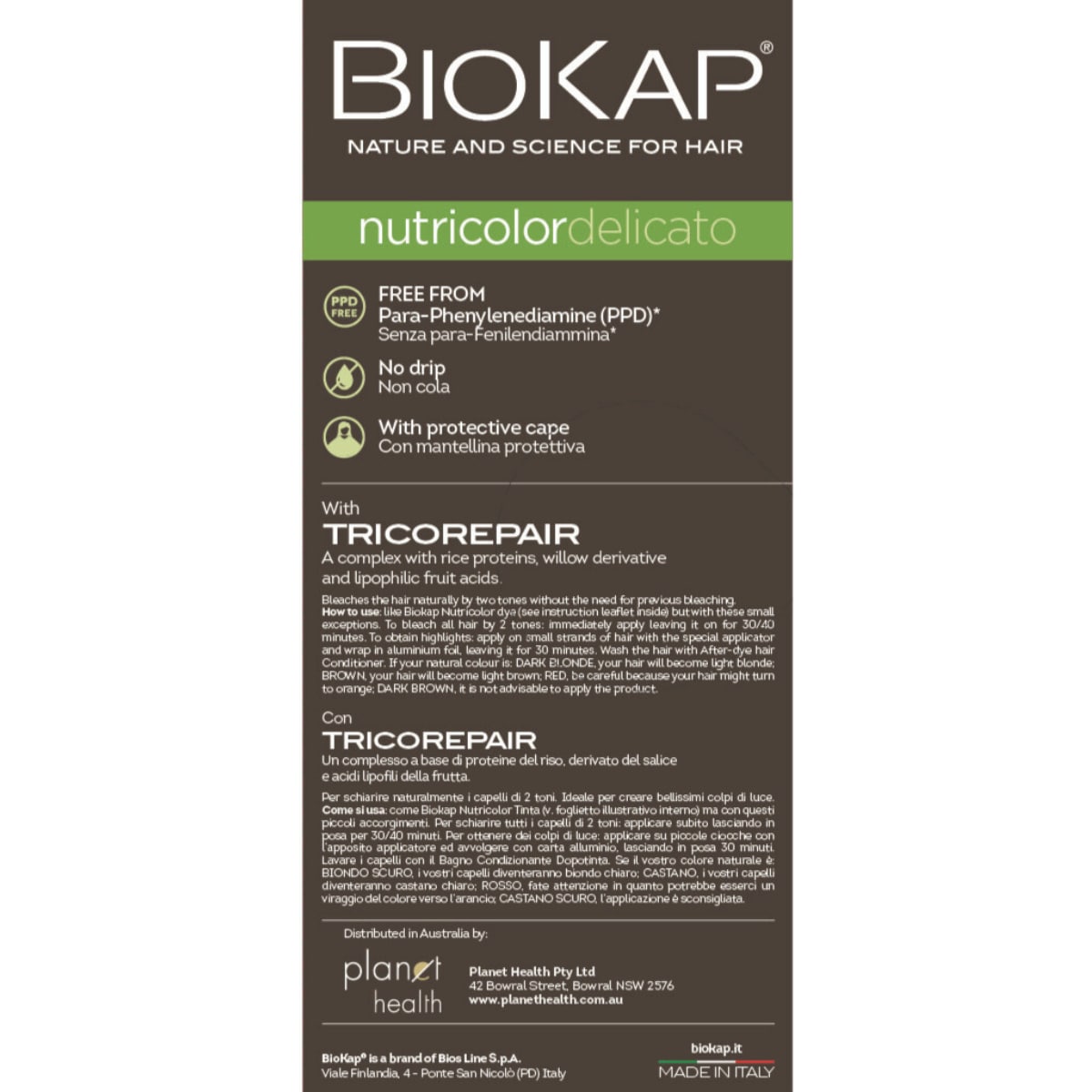 Biokap Nutricolor Delicato 5.05 Chestnut Light Brown 140ml