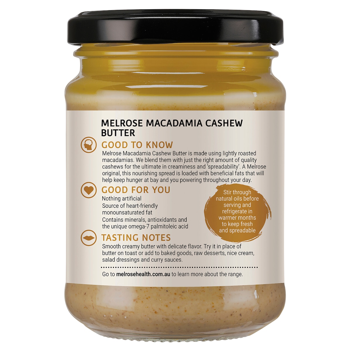 Melrose Macadamia Cashew Butter 250g