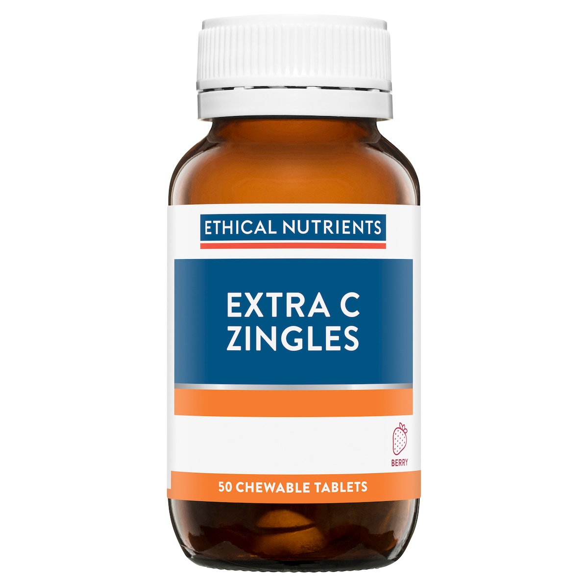 Ethical Nutrients Extra C Zingles Berry 50 Chewable Tablets