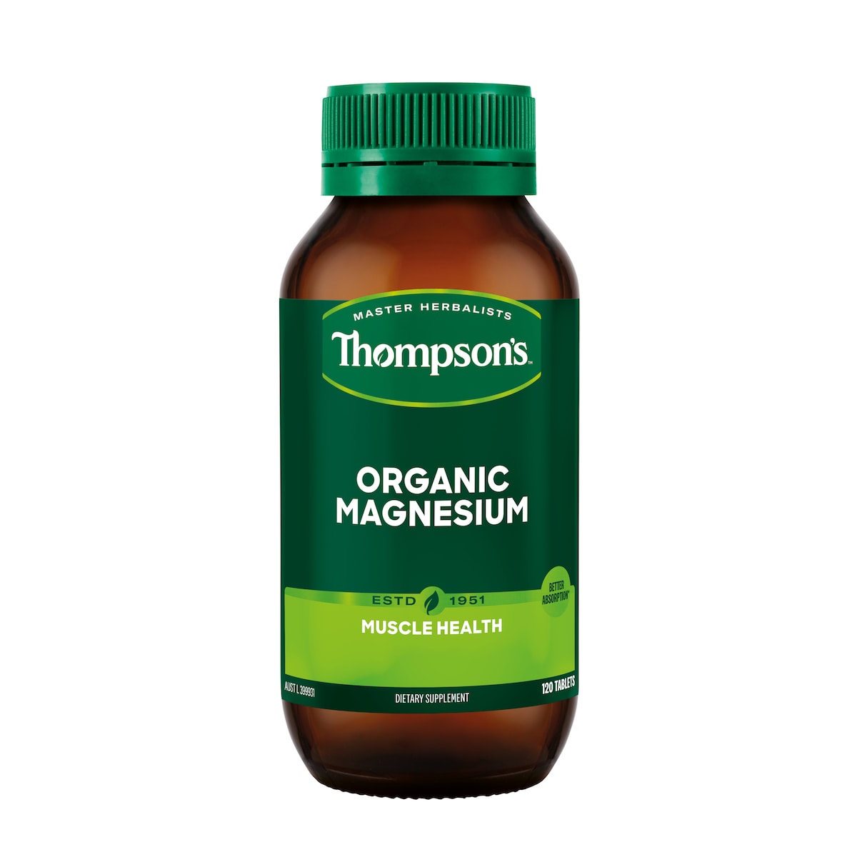 Thompsons Organic Magnesium 120 Tablets