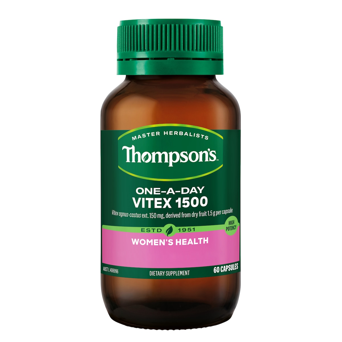 Thompsons One a Day Vitex 1500mg 60 Capsules