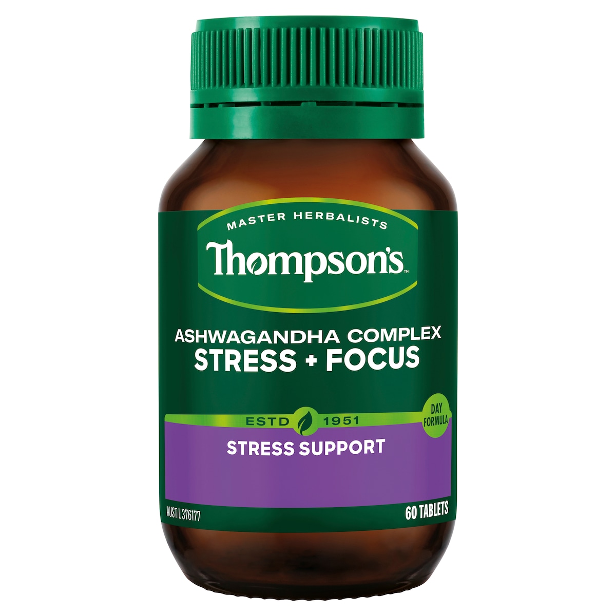 Thompsons Ashwagandha Complex Stress + Focus 60 Tablets