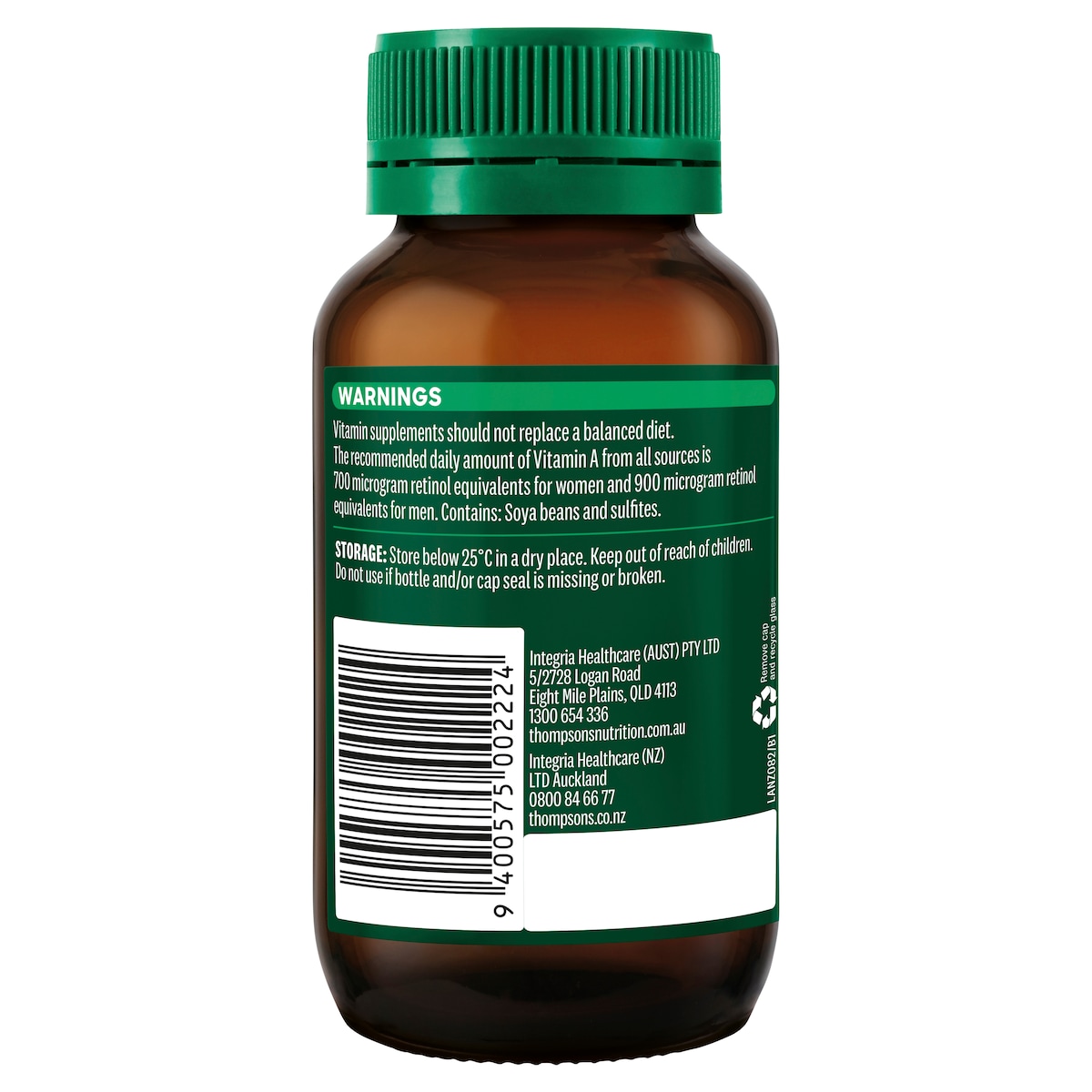 Thompson's Vitamin A 10000iu 150 Capsules