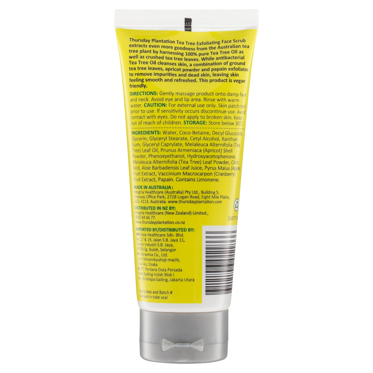 Thursday Plantation Exfoliating Face Scrub For Acne 100ml