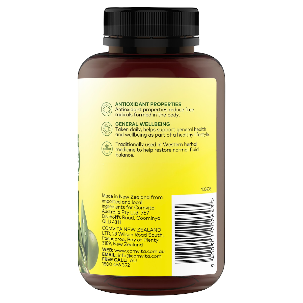 Comvita Olive Leaf Extract High Strength 120 Capsules