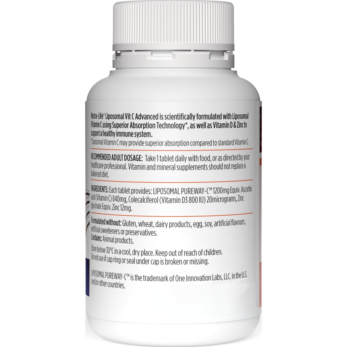 Nutra-Life Liposomal Vitamin C Advanced 30 Tablets