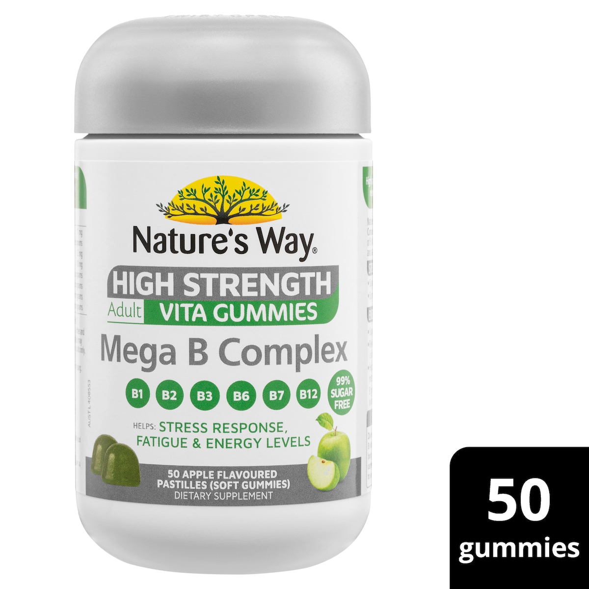 Natures Way High Strength Adult Vita Gummies Mega B Complex 50Pack