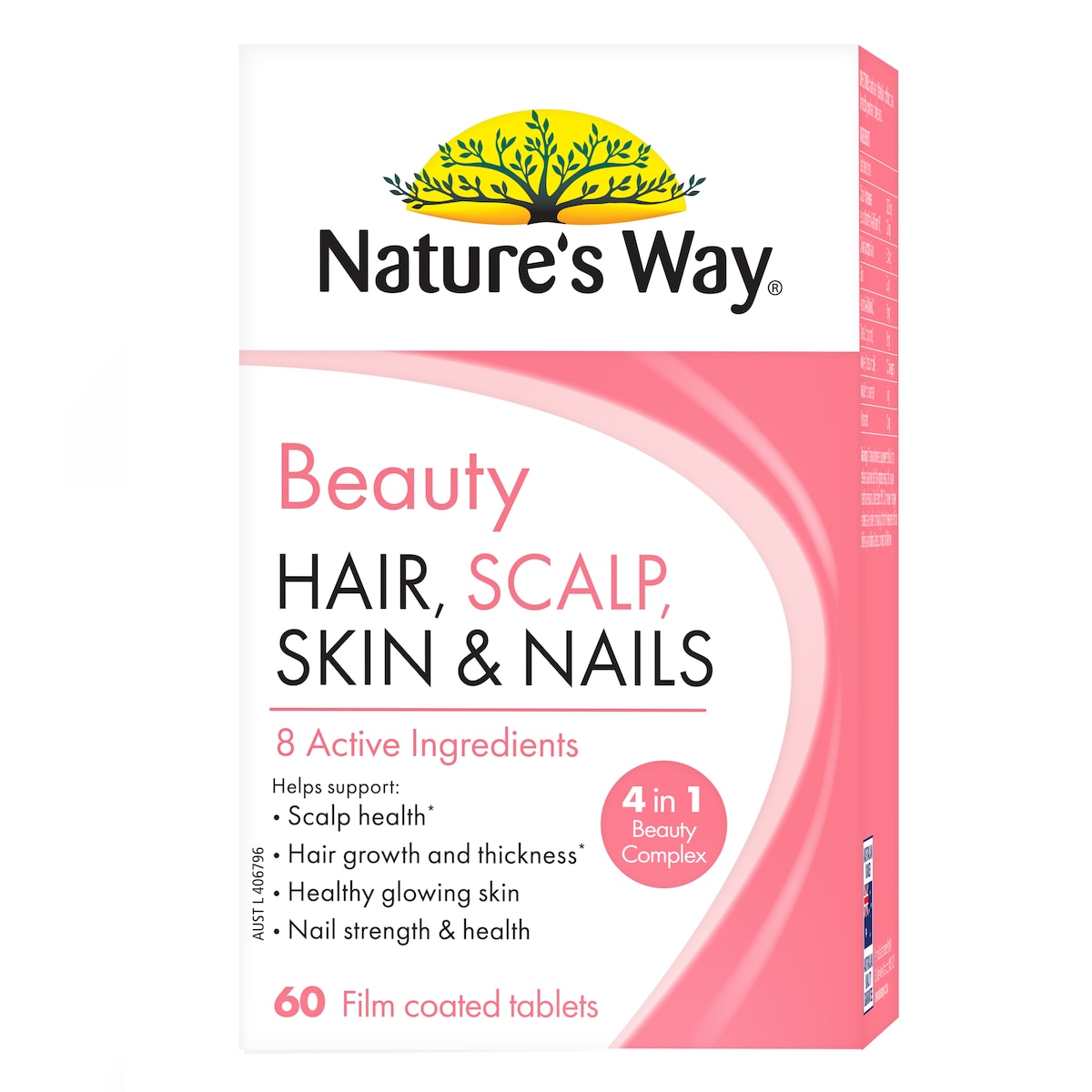 Natures Way Beauty Hair Scalp Skin & Nails 60 Tablets