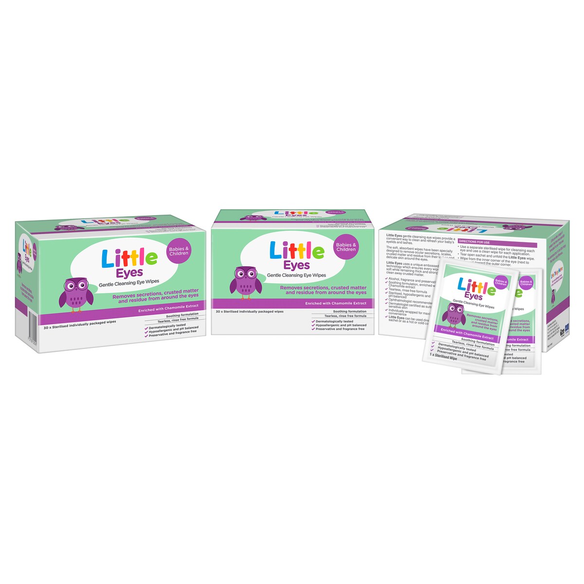 Little Eyes Gentle Cleansing Wipe 30 Wipes