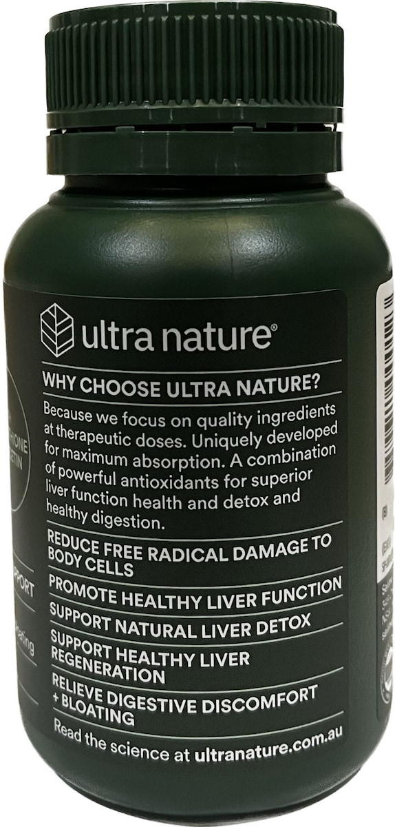 Ultra Nature Liver Detox & Digestive Support 60 Tablets