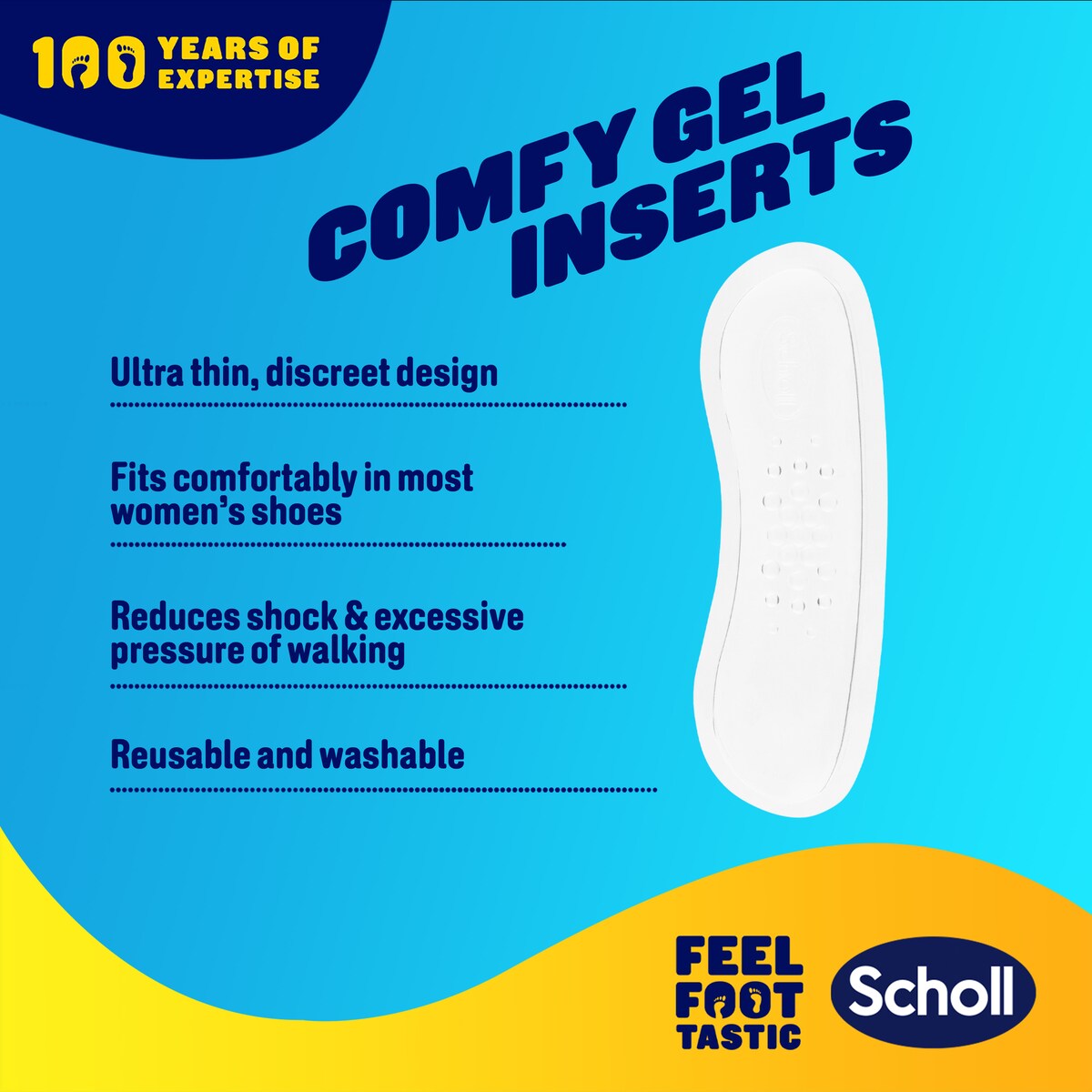 Scholl Party Feet Invisible Gel Heel Shields 1 Pair