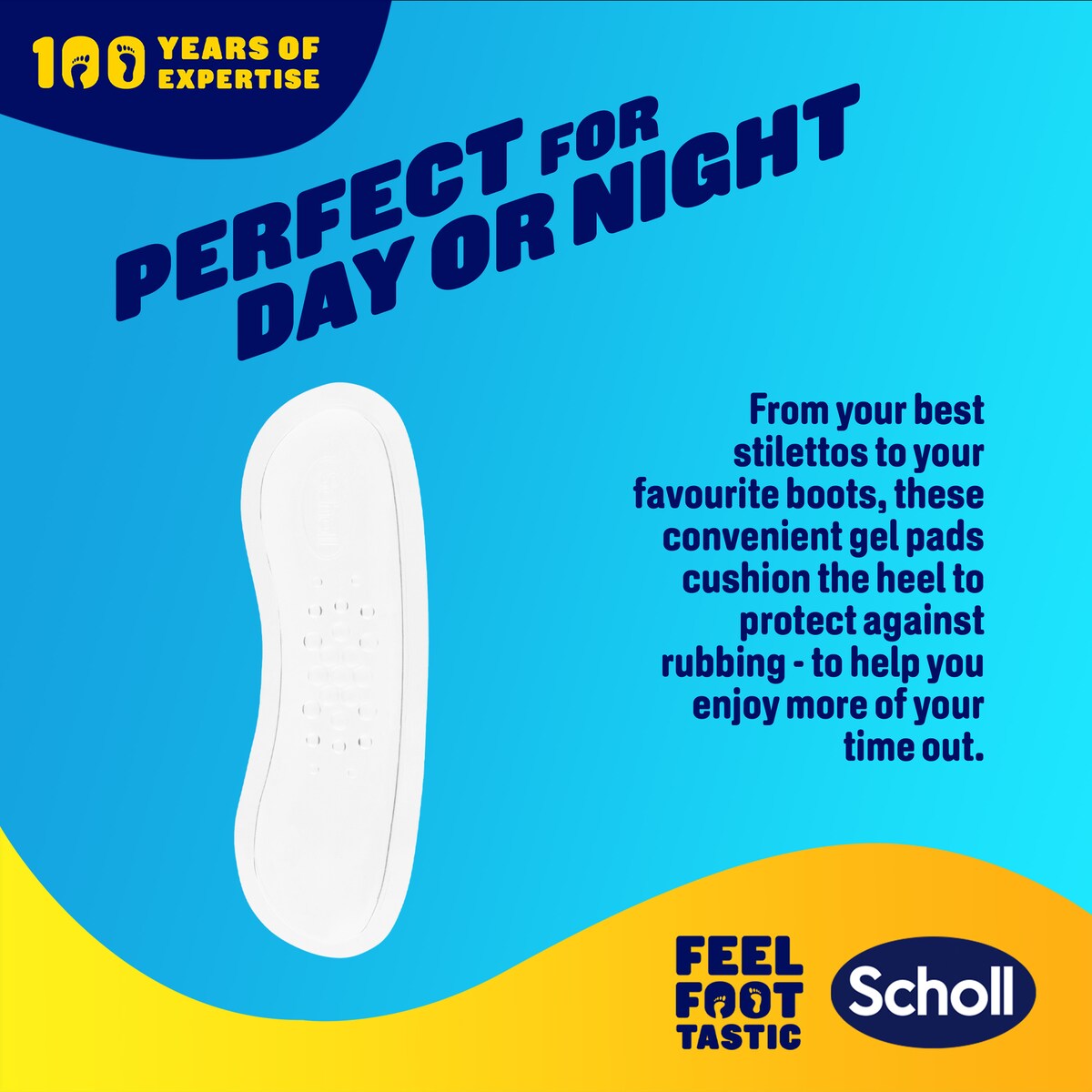 Scholl Party Feet Invisible Gel Heel Shields 1 Pair