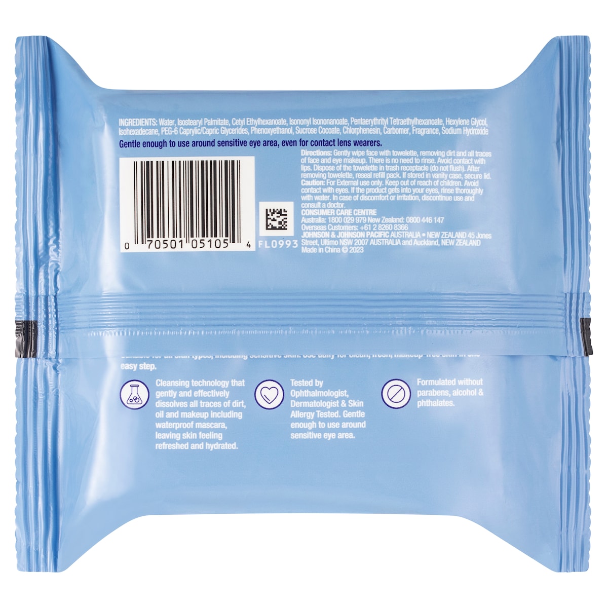 Neutrogena MakeUp Remover Towelettes 25 Cleansing Wipes