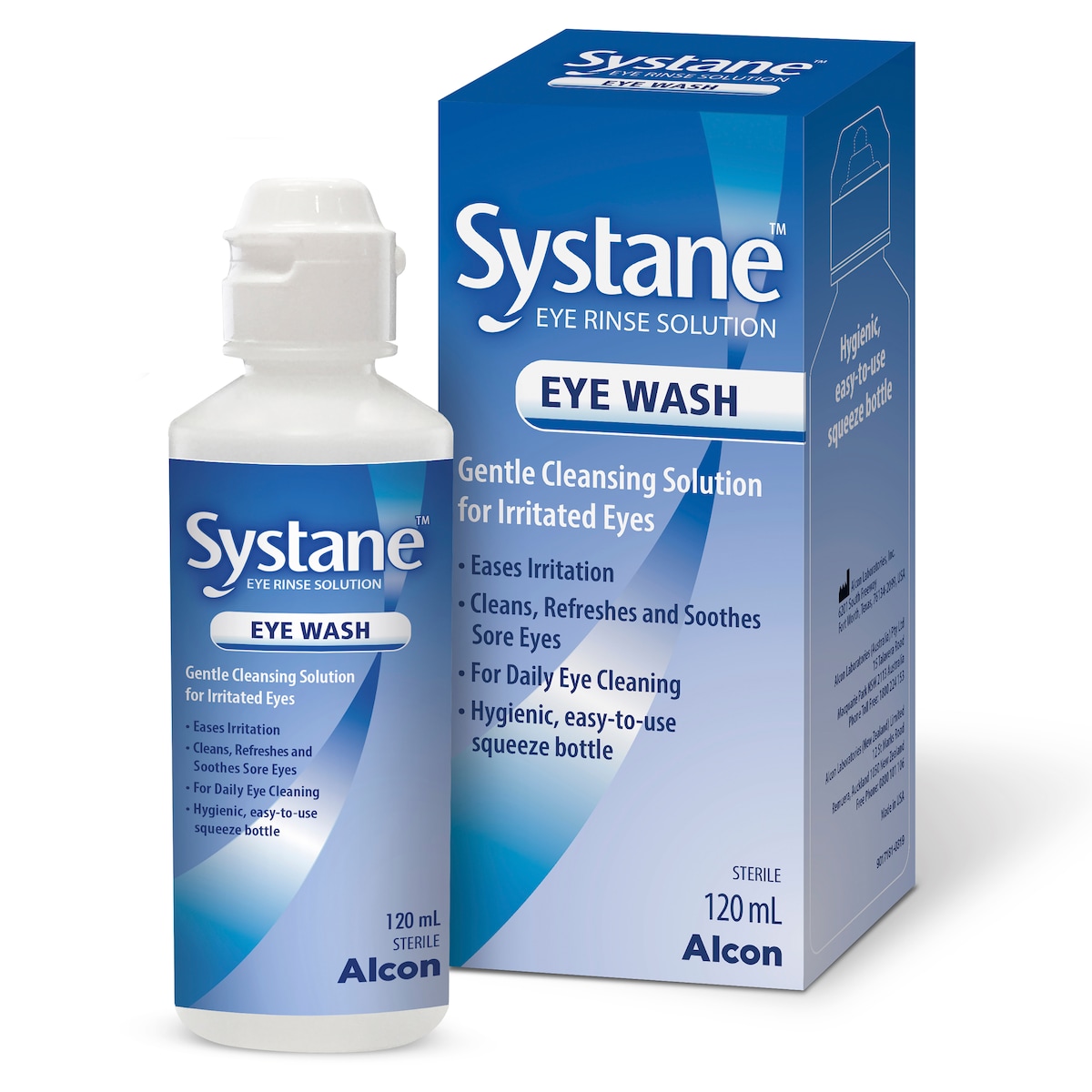 Systane Eye Wash Solution Gentle Cleansing for Irritated Eyes 120ml