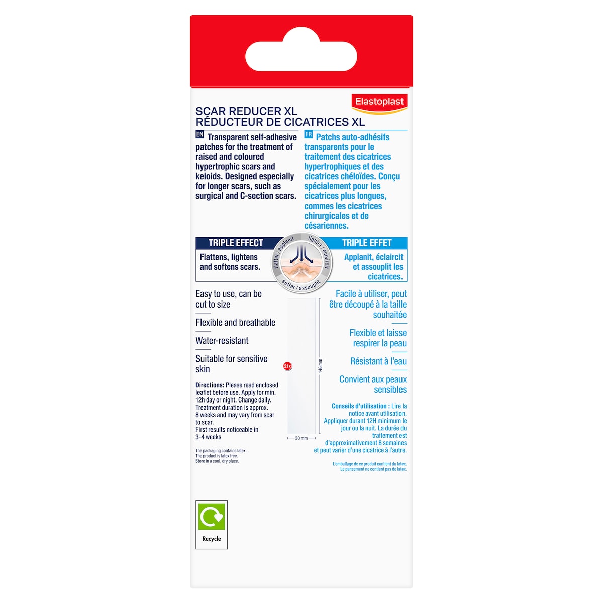 Elastoplast Scar Reducer XL 21 Patches