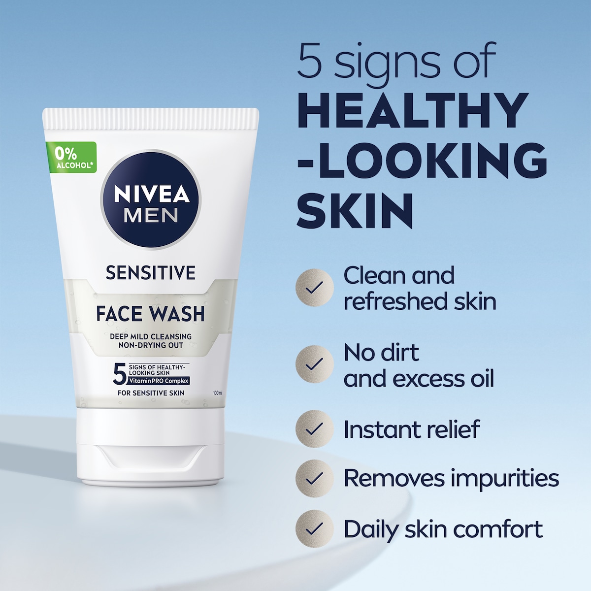 Nivea Men Sensitive Face Wash 100ml