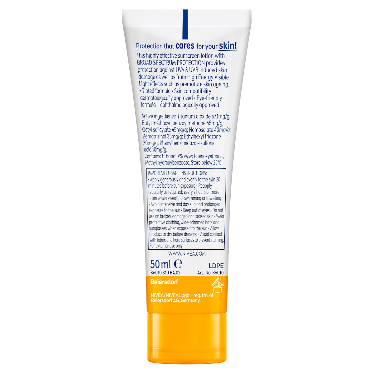 Nivea Sun UV Face BB Cream SPF50 50ml