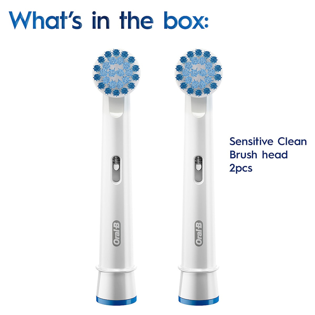 Oral B Sensitive Clean Replacement Toothbrush Heads 2 Pack