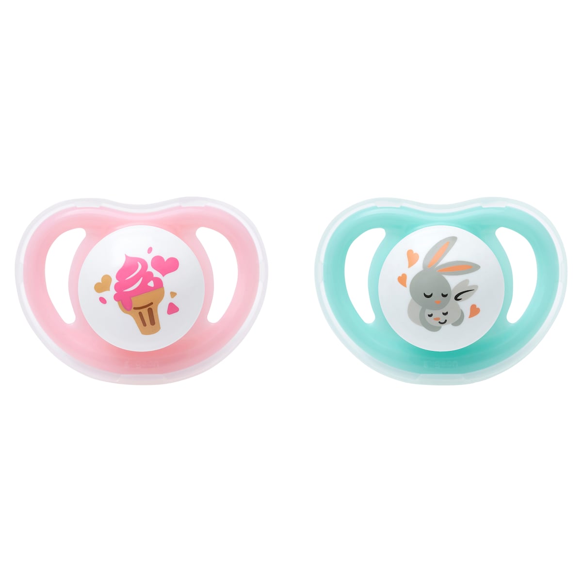 Pigeon Mini Light Pacifier Small (0+ Months) 2 Pack Assorted Colours