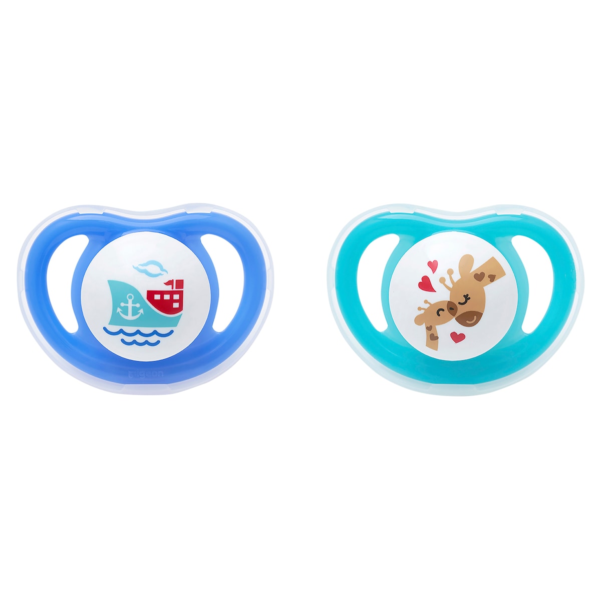 Pigeon Mini Light Pacifier Large (12+ Months) 2 Pack Assorted Colours