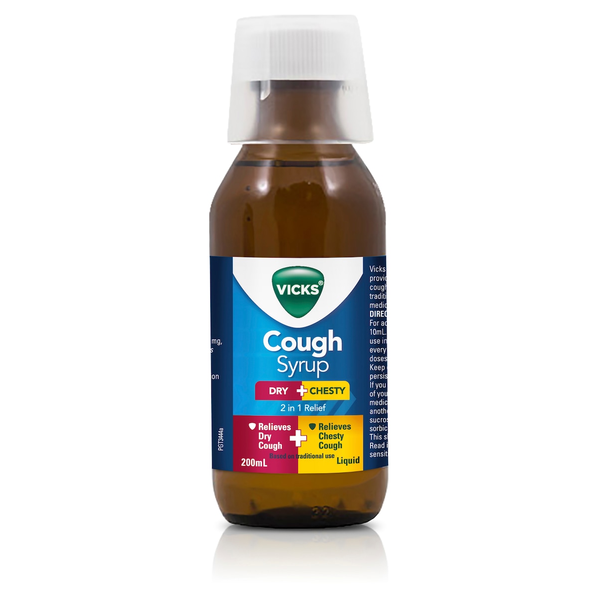 Vicks 2in1 Dry & Chesty Cough Liquid 200ml