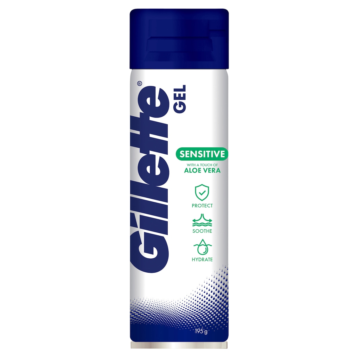 Gillette Sensitive Skin Soothing Shave Gel Aloe Vera 195g