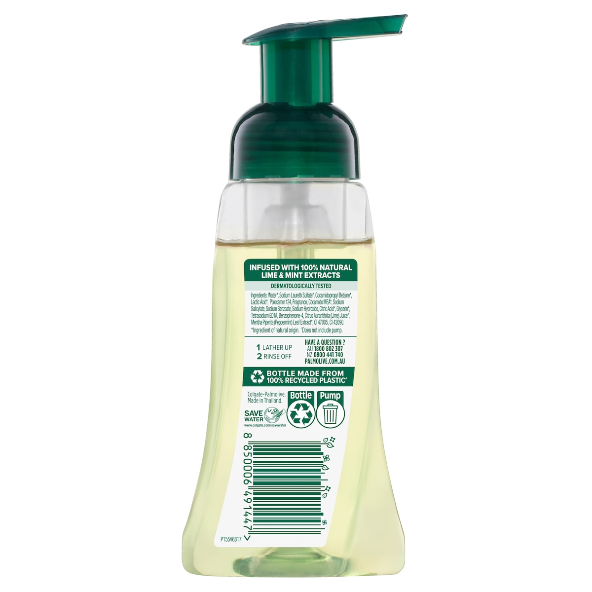 Palmolive Foaming Hand Wash Lime & Mint 250ml