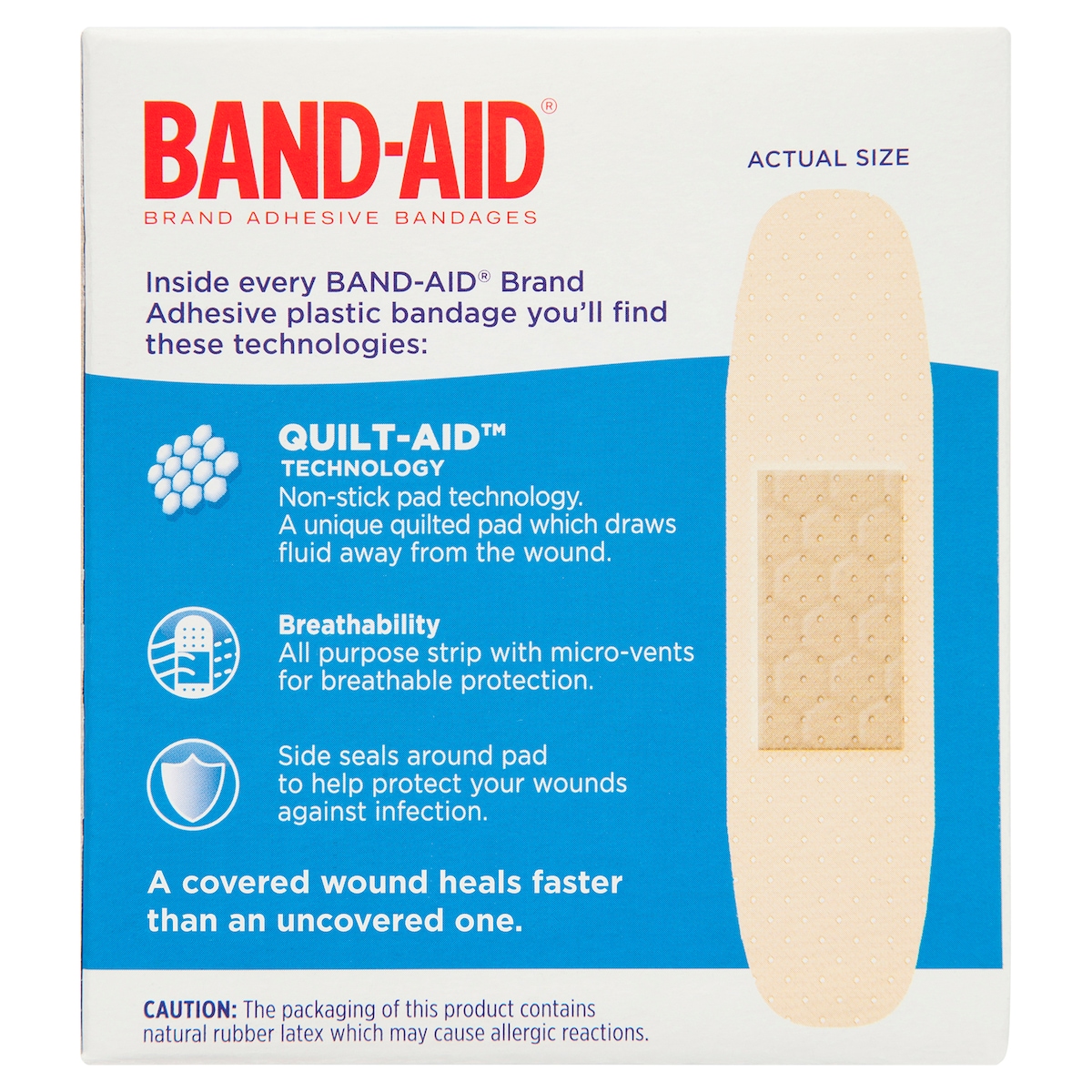 Band-Aid Plastic Strips 50 Pack