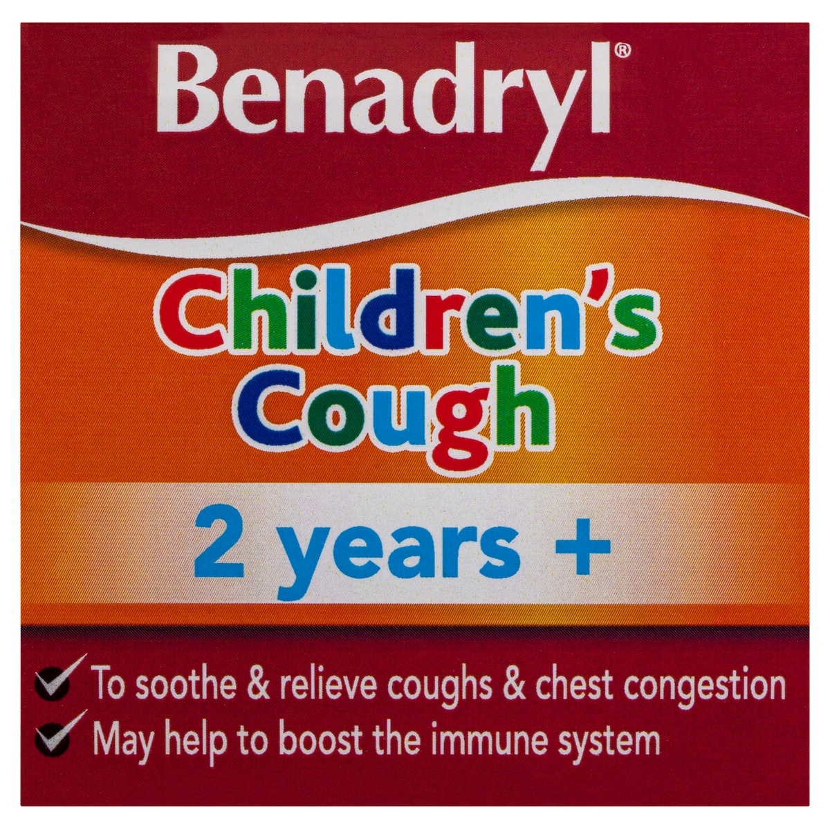 Benadryl Children's Cough 2 Years+ Honey Lemon Flavour 200ml