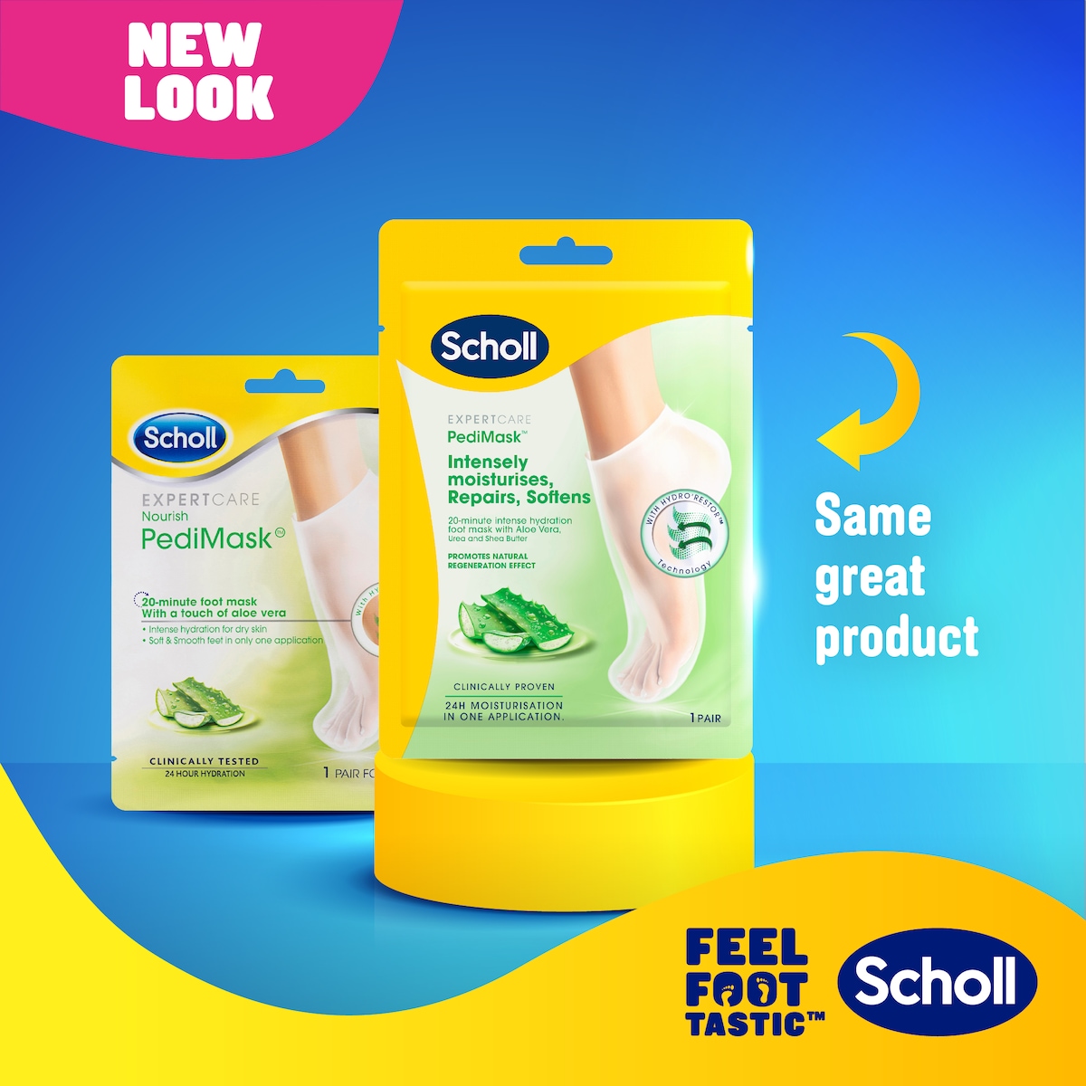 Scholl Expert Care Nourish Pedimask Aloe Vera 1 Pair