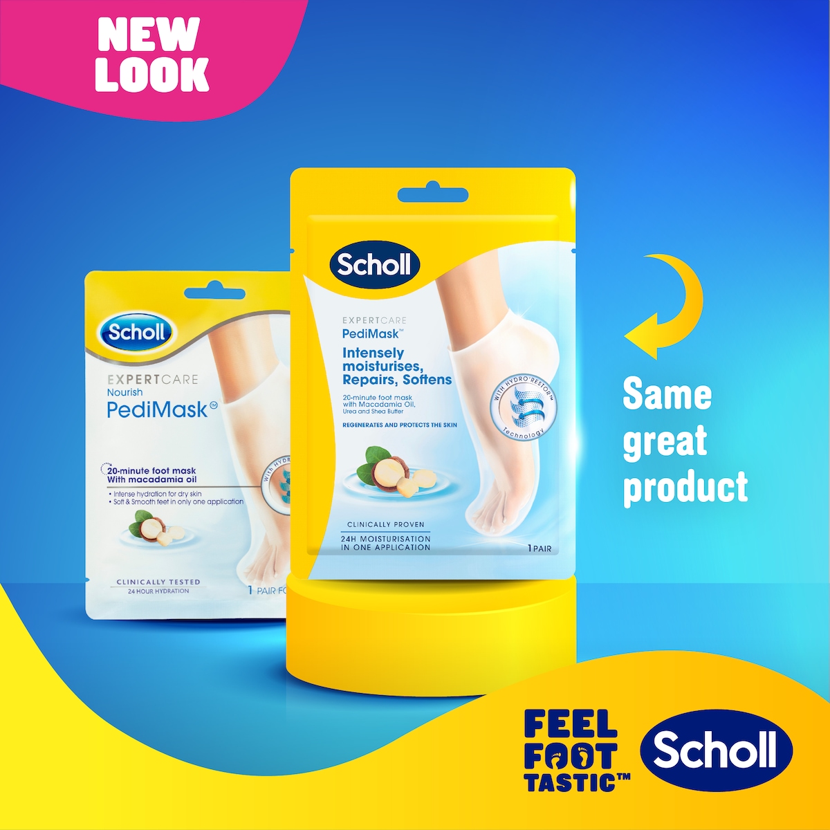 Scholl Dry Skin PediMask 1 Pair