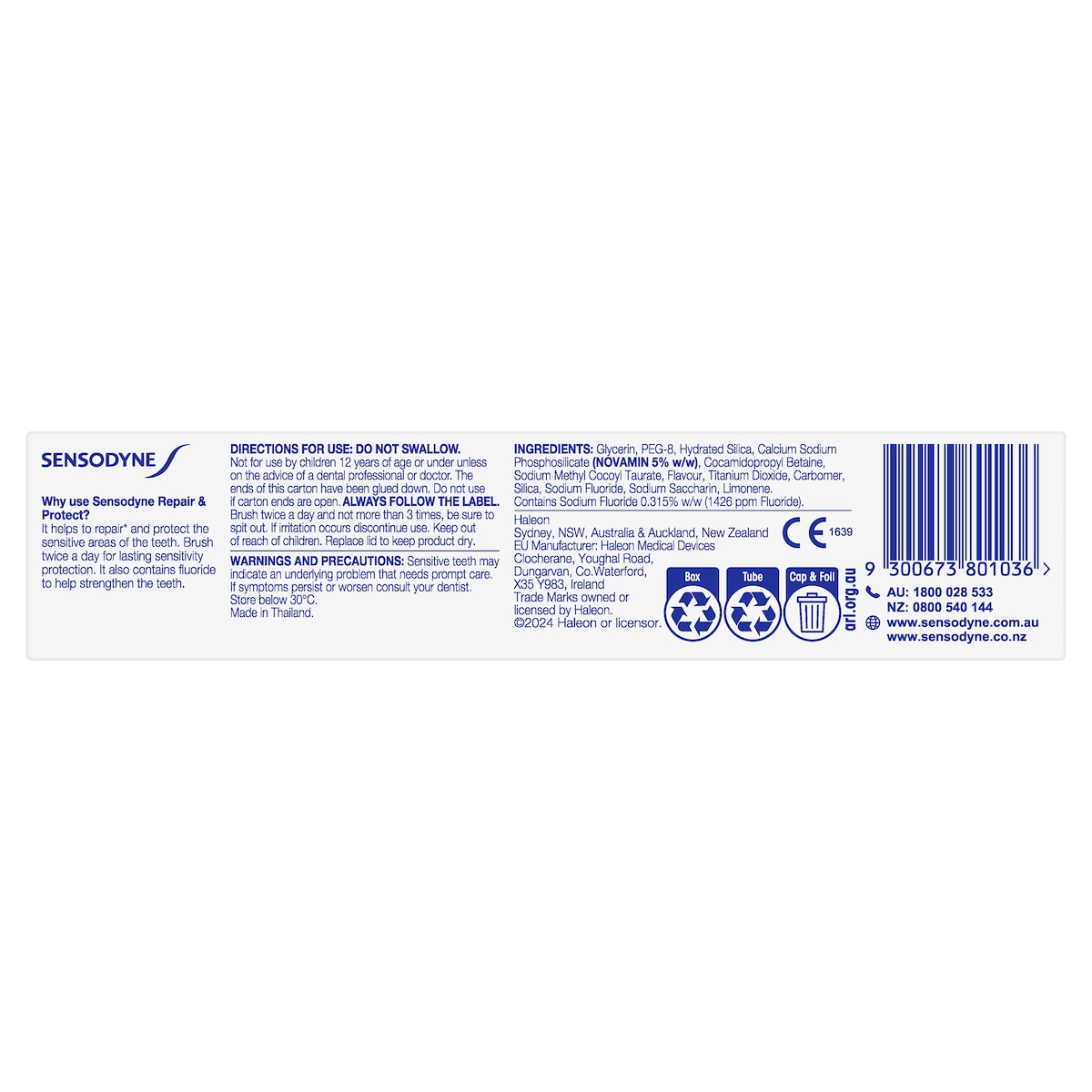 Sensodyne Repair & Protect Toothpaste 100g